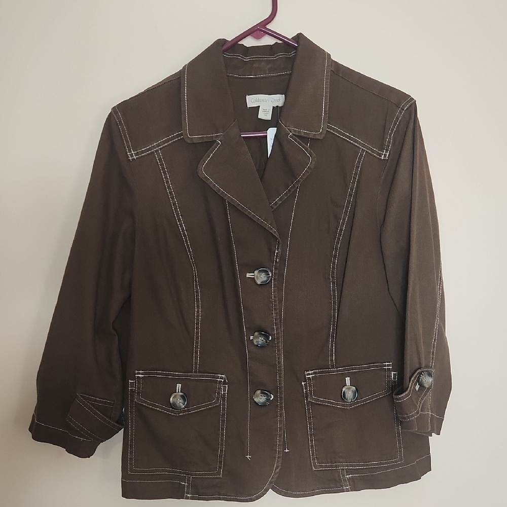 Brown Casual Corner Women's Jacket